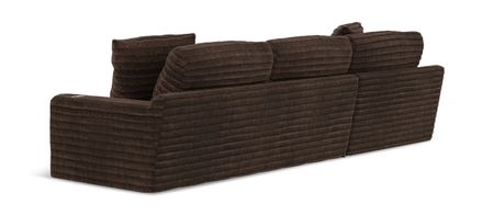 Portia 2 Piece Sectional Left Chaise - Chocolate