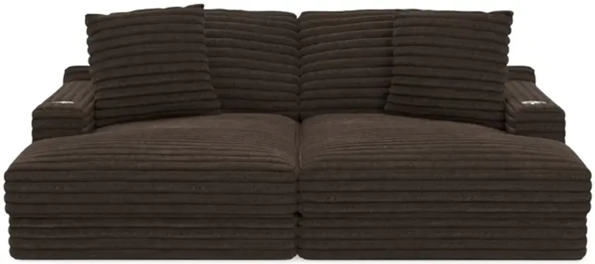 Portia Sectional - Chocolate