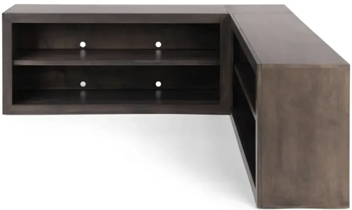 Vangard Large Modular Corner TV Console 