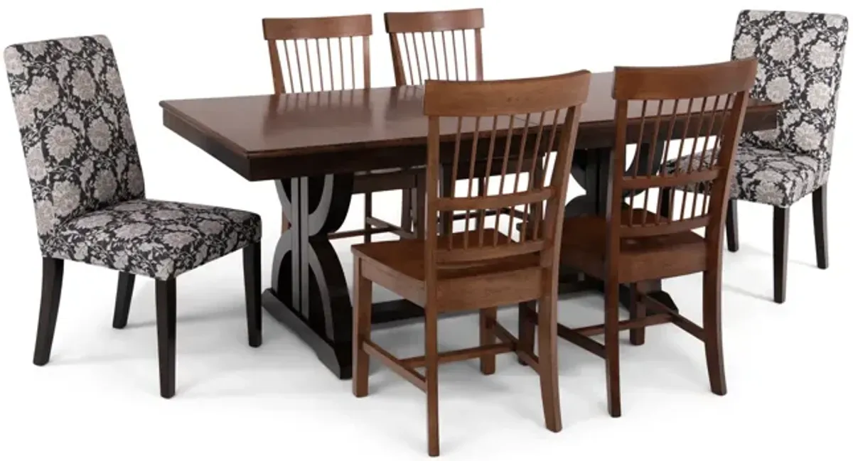 Portico Table With 4 Clayton Chairs And 2 Noah Chairs