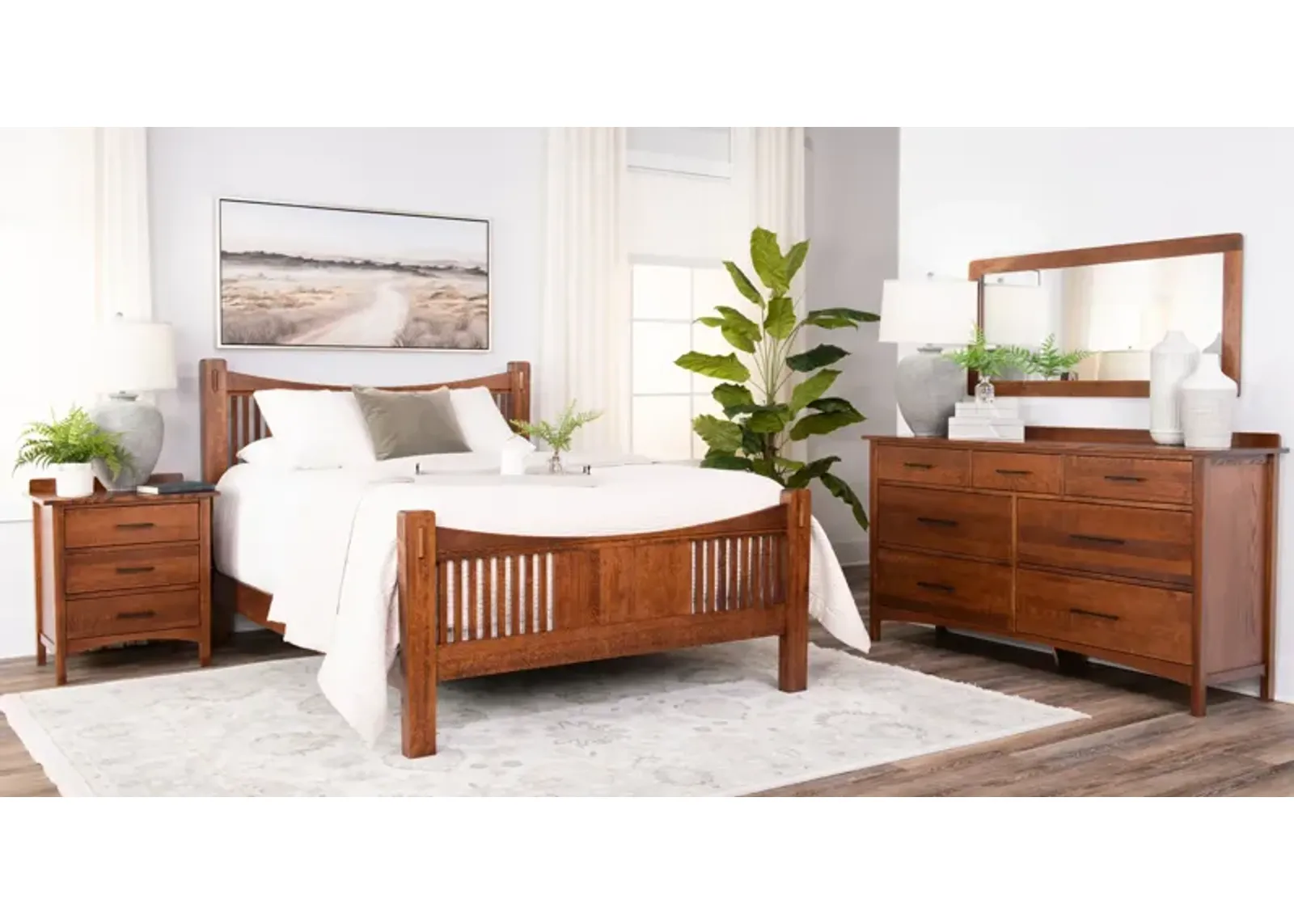 Heartland Mission Queen Slat Bedroom Suite