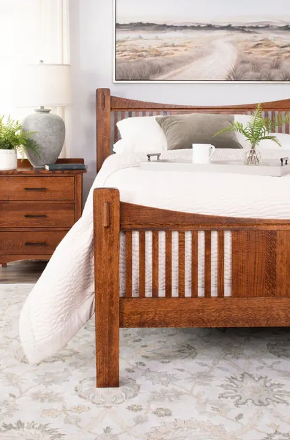 Heartland Mission King Slat Bedroom Suite 