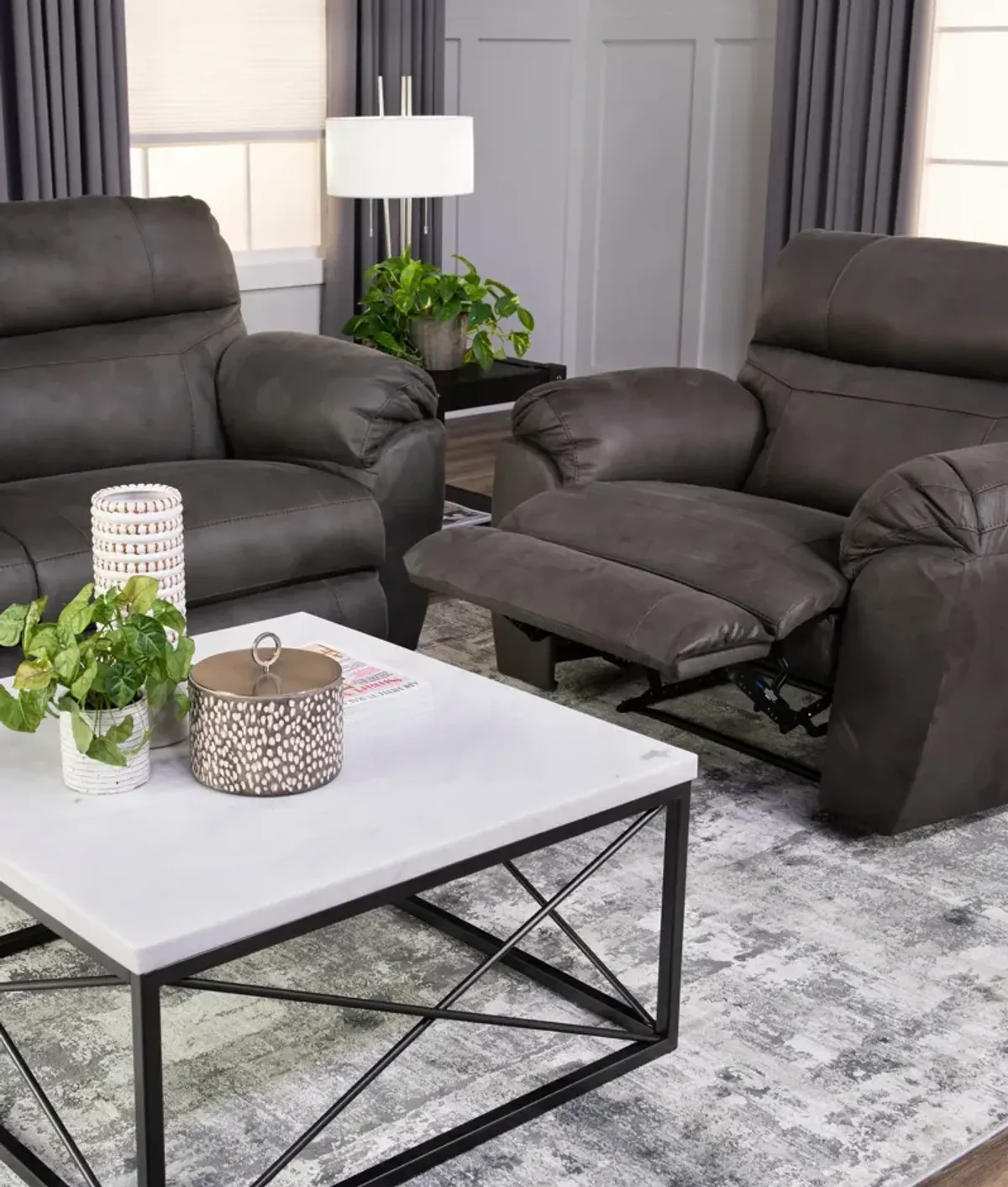 Titan Reclining Sofa And Recliner Set
