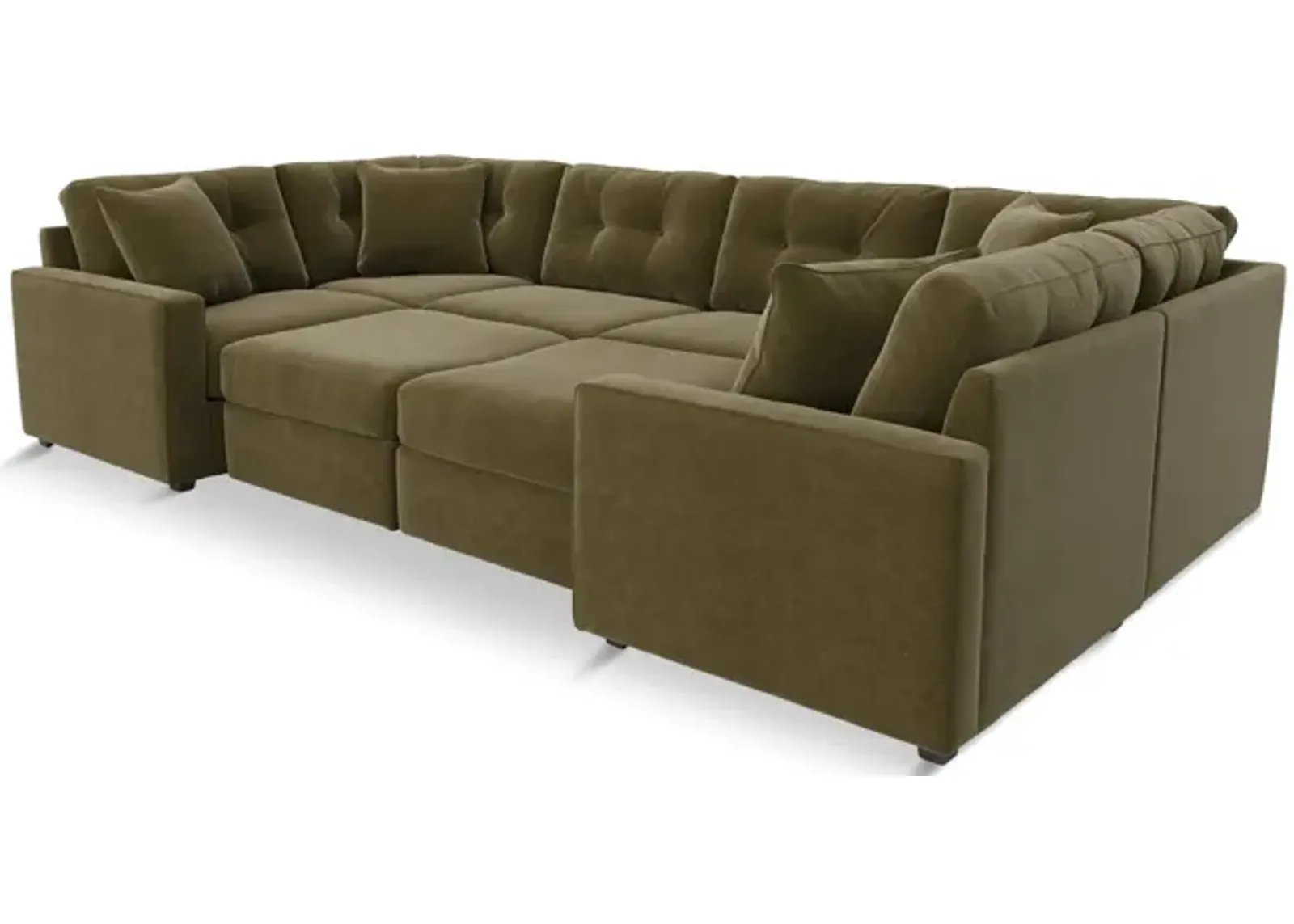 ModularOne 8 Piece Sectional - Moss