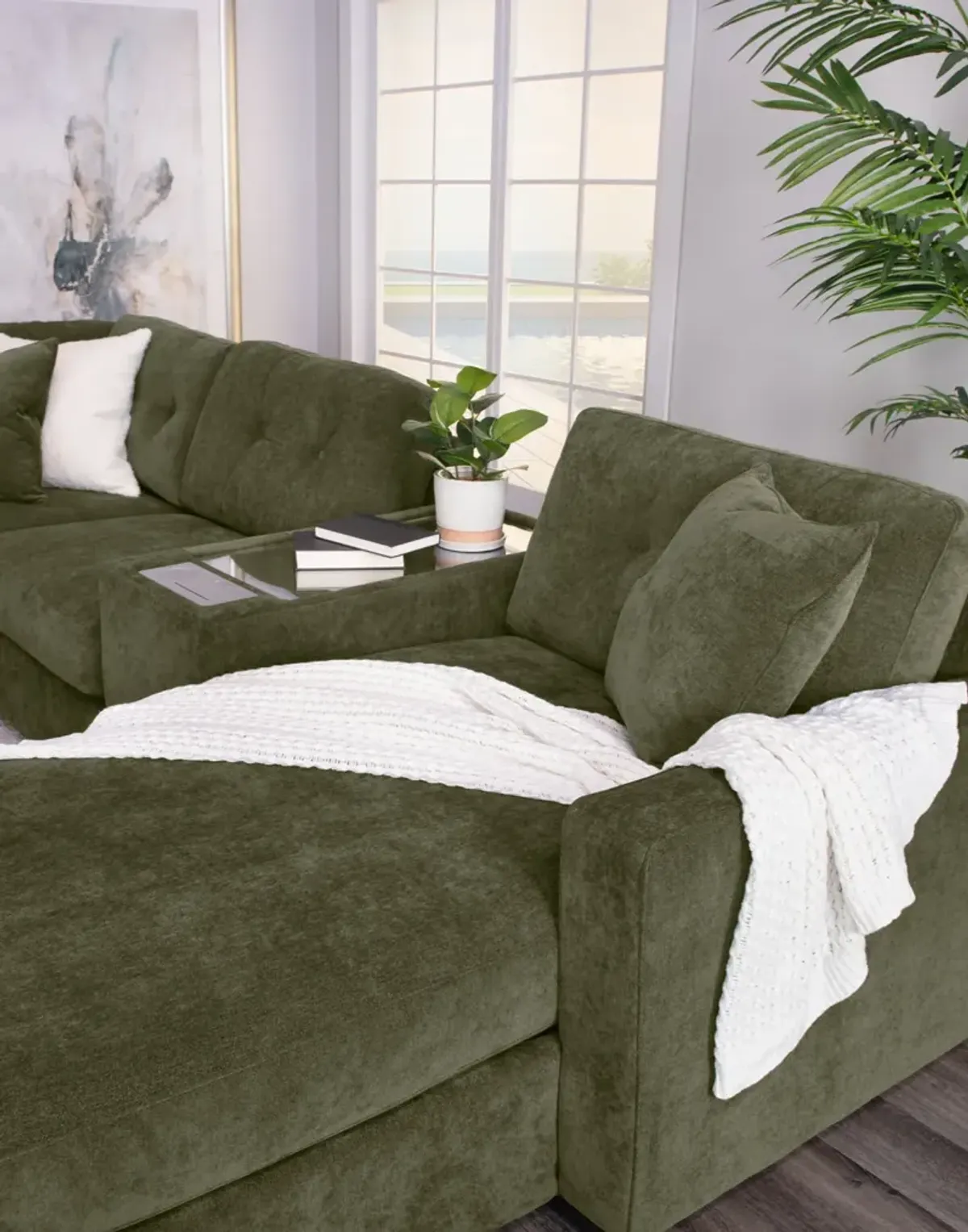 ModularOne 7 Piece Sectional - Moss