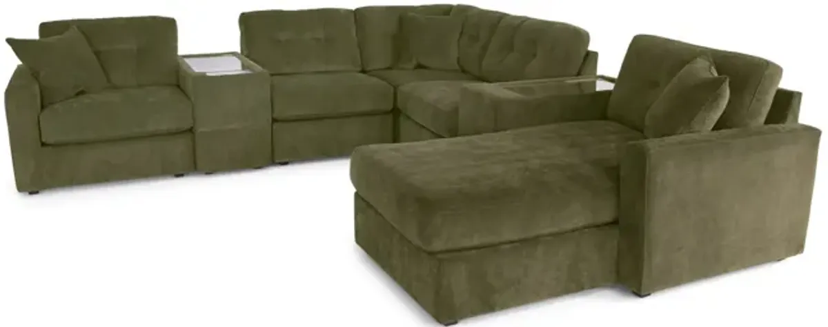 ModularOne 7 Piece Sectional - Moss