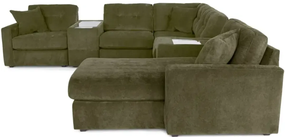 ModularOne 7 Piece Sectional - Moss