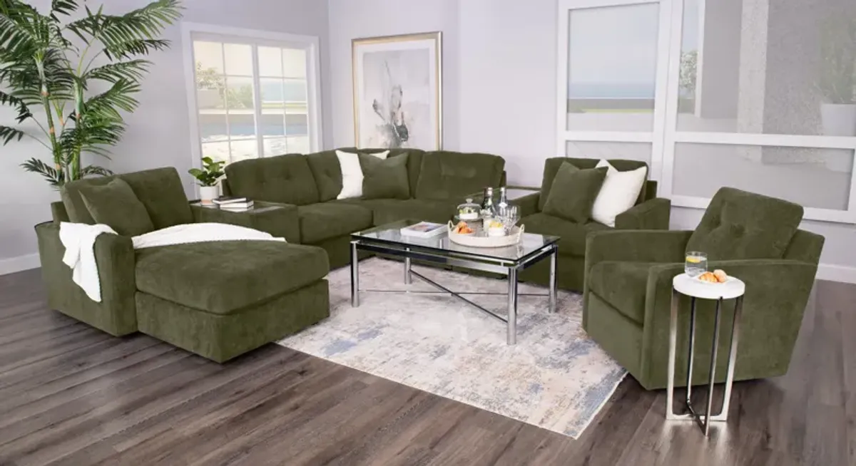 ModularOne 7 Piece Sectional - Moss