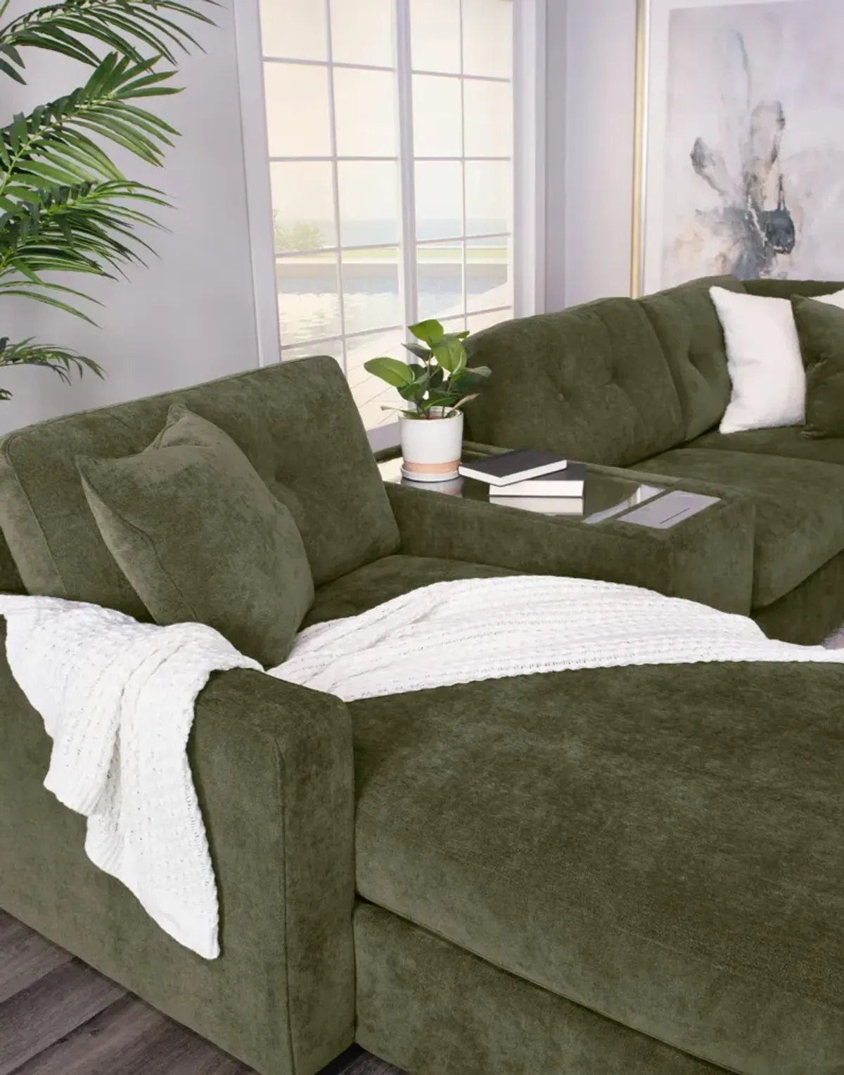 ModularOne 7 Piece Sectional - Moss