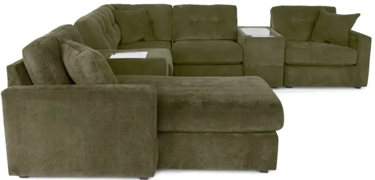 ModularOne 7 Piece Sectional - Moss