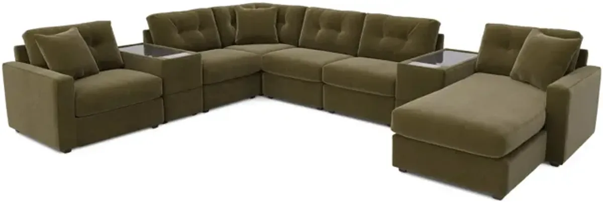 ModularOne 8 Piece Sectional - Moss