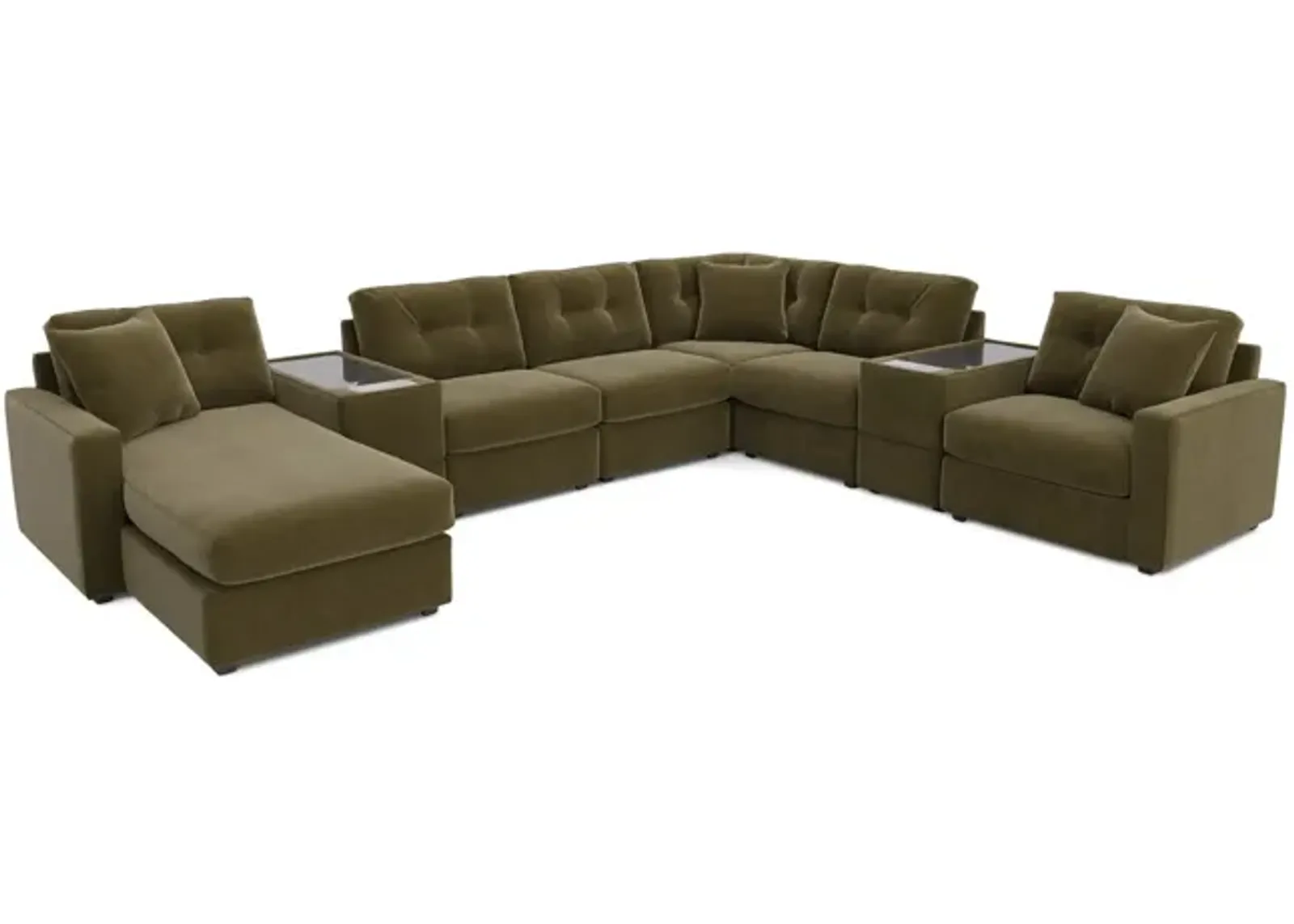 ModularOne 8 Piece Sectional - Moss