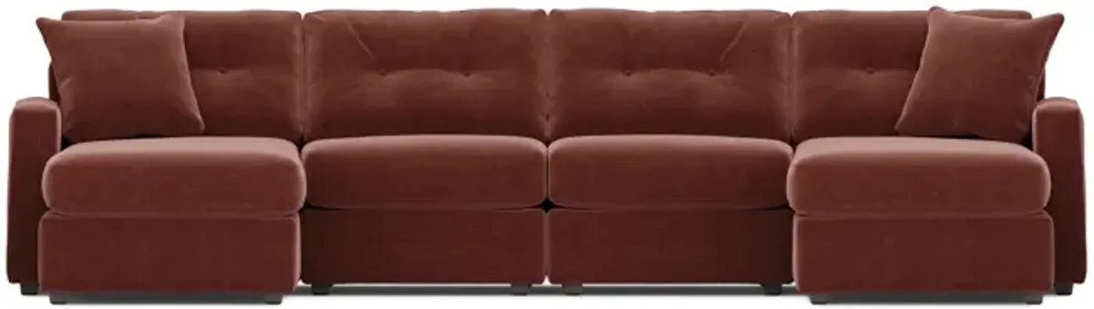 ModularOne 4 Piece Sectional - Merlot