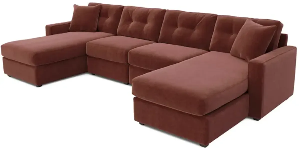 ModularOne 4 Piece Sectional - Merlot