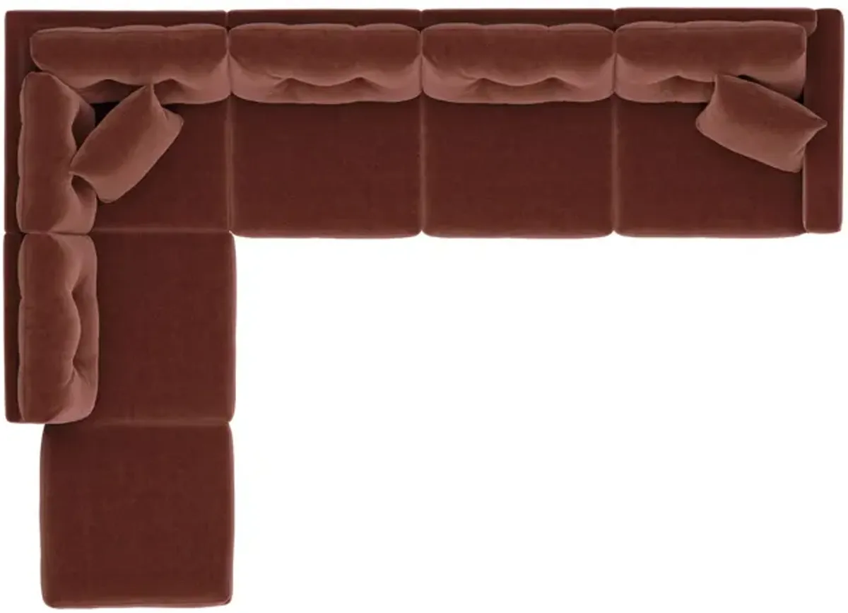 ModularOne 6 Piece Sectional - Merlot