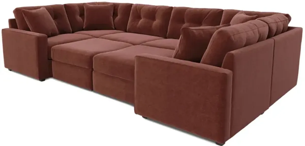 ModularOne 8 Piece Sectional - Merlot