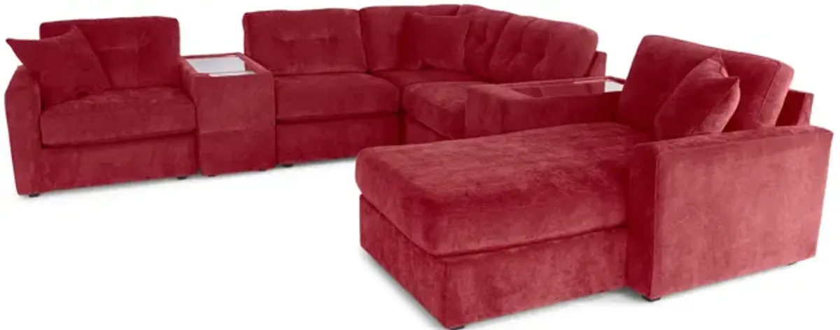 ModularOne 7 Piece Sectional - Merlot