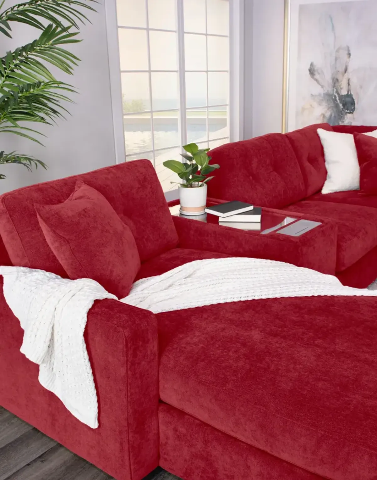 ModularOne 7 Piece Sectional - Merlot