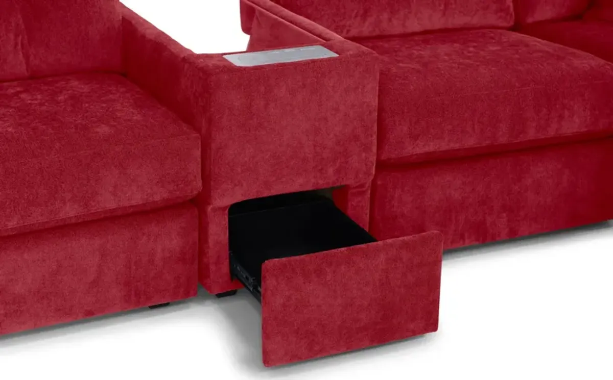 ModularOne 7 Piece Sectional - Merlot