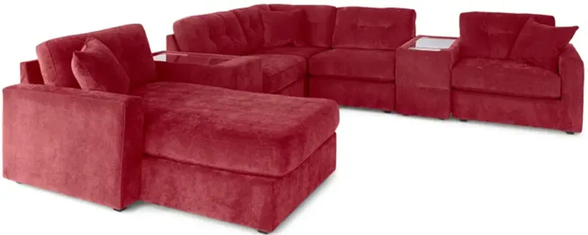 ModularOne 7 Piece Sectional - Merlot