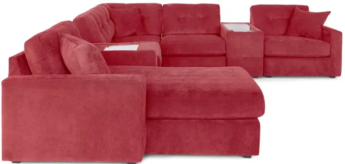 ModularOne 7 Piece Sectional - Merlot