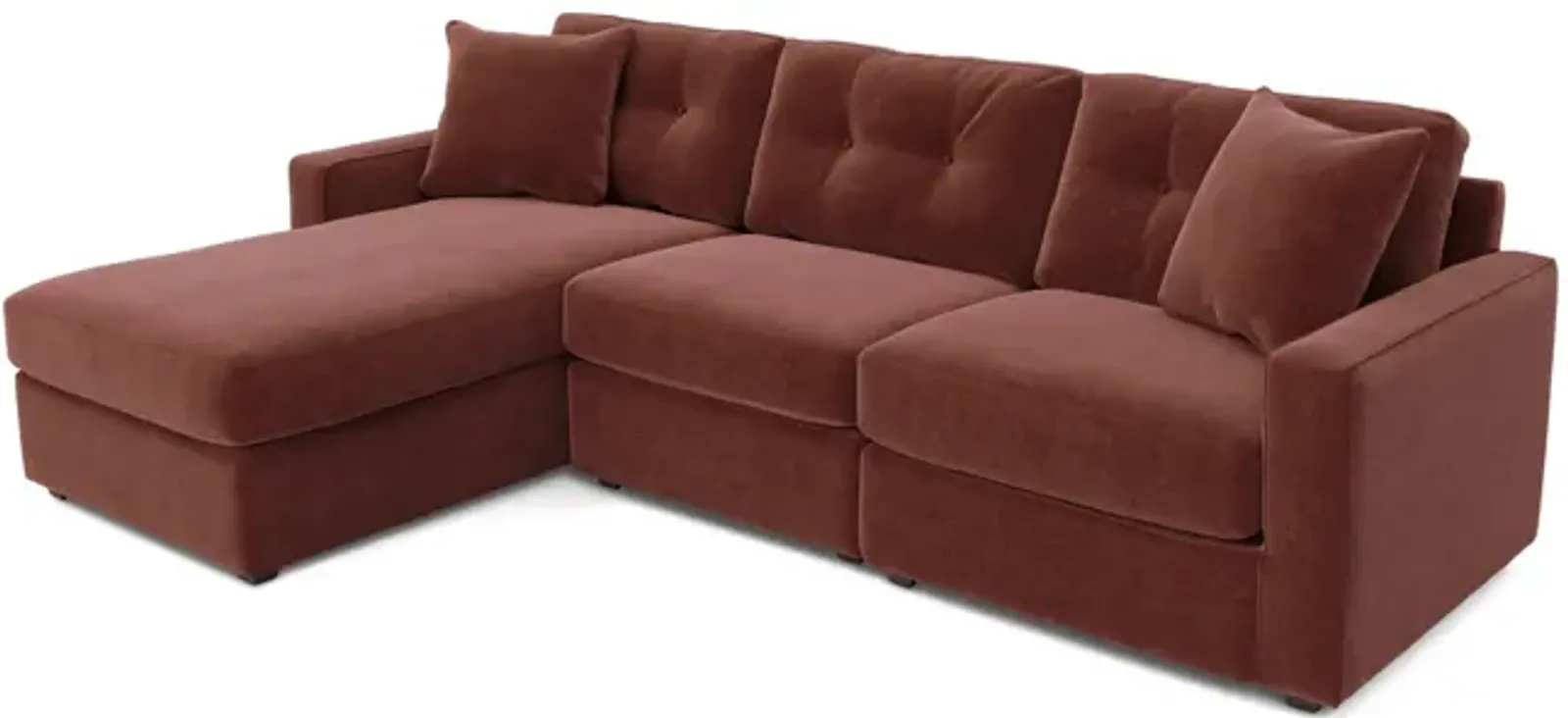 ModularOne 3 Piece Sectional - Merlot