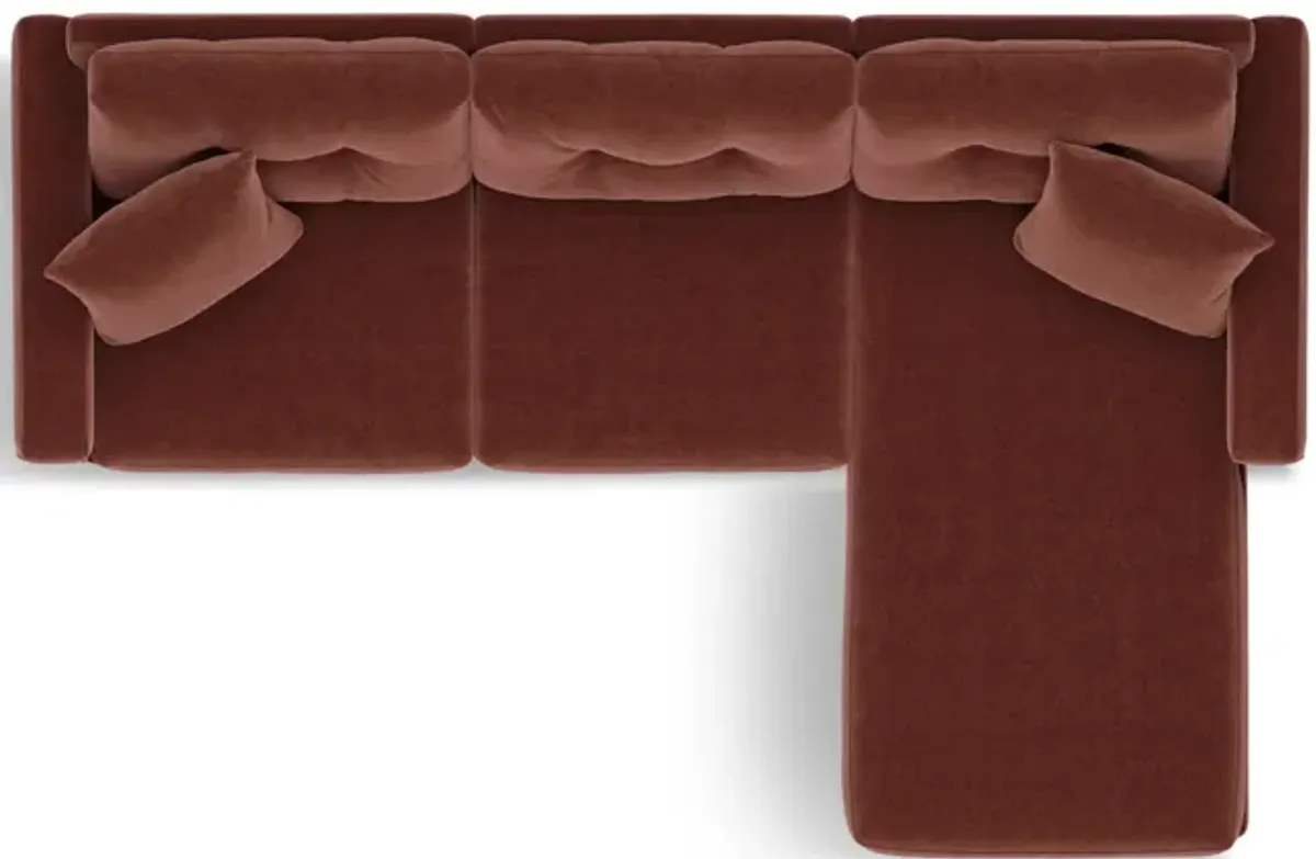 ModularOne 3 Piece Sectional - Merlot