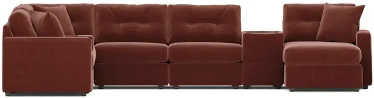 ModularOne 8 Piece Sectional - Merlot