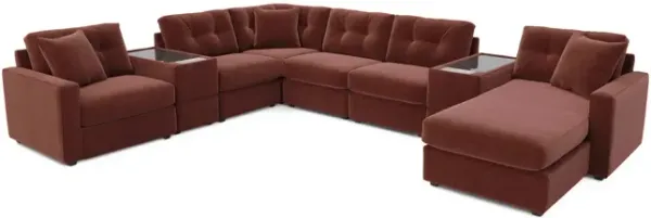 ModularOne 8 Piece Sectional - Merlot