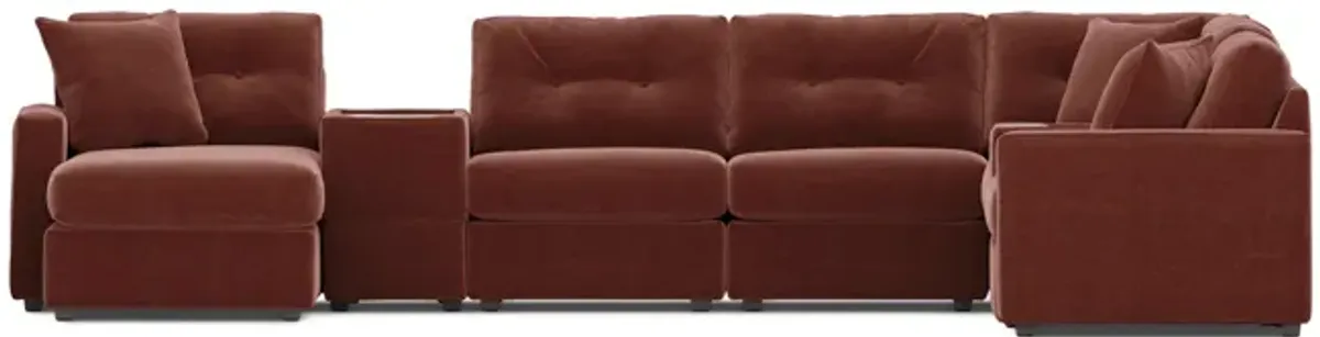 ModularOne 8 Piece Sectional - Merlot