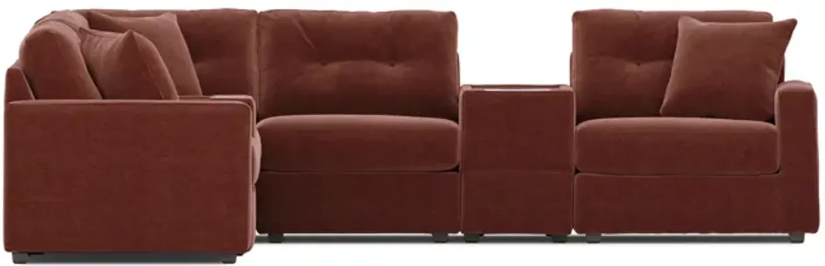 ModularOne 7 Piece Sectional - Merlot