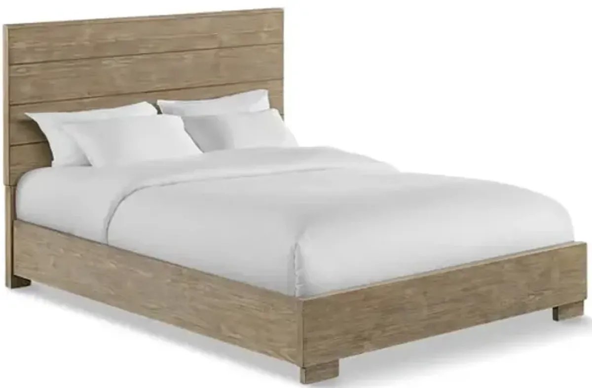 Bello Twin Panel Bed  - Sandstone