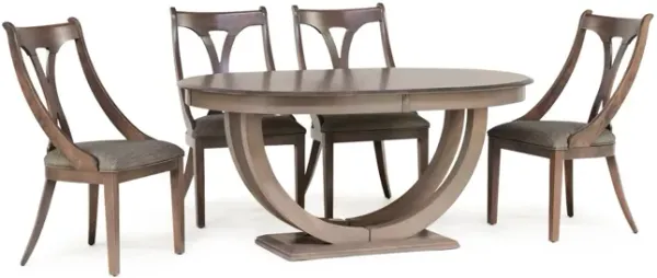 Simonne II Oval Table With 4 Side chairs