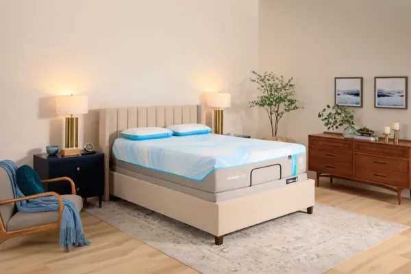 TEMPUR-ActiveBreeze Queen Mattress With Power Base