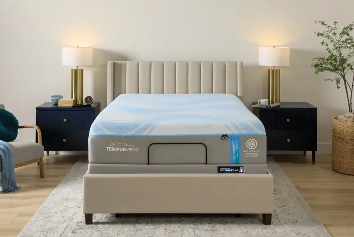 TEMPUR-ActiveBreeze King Mattress With Power Base