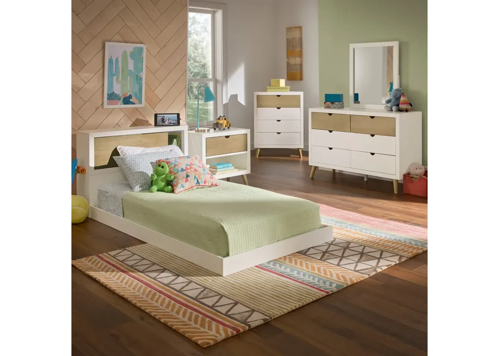 Sunland Bookcase Bedroom Suite - Twin