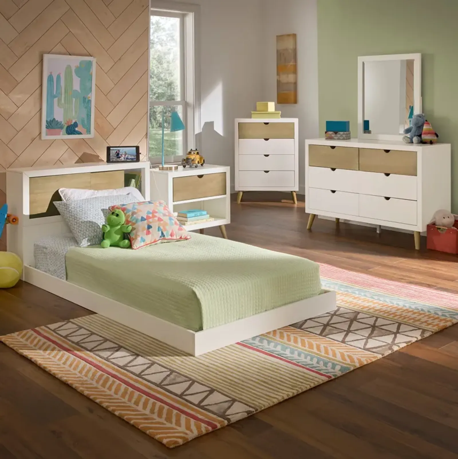 Sunland Bookcase Bedroom Suite - Twin