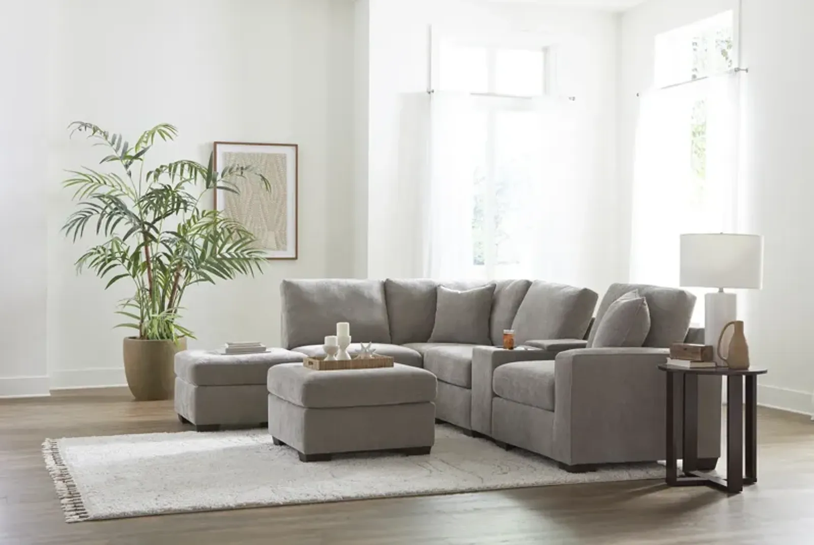 Knox 6 Piece Modular Sectional - Sand