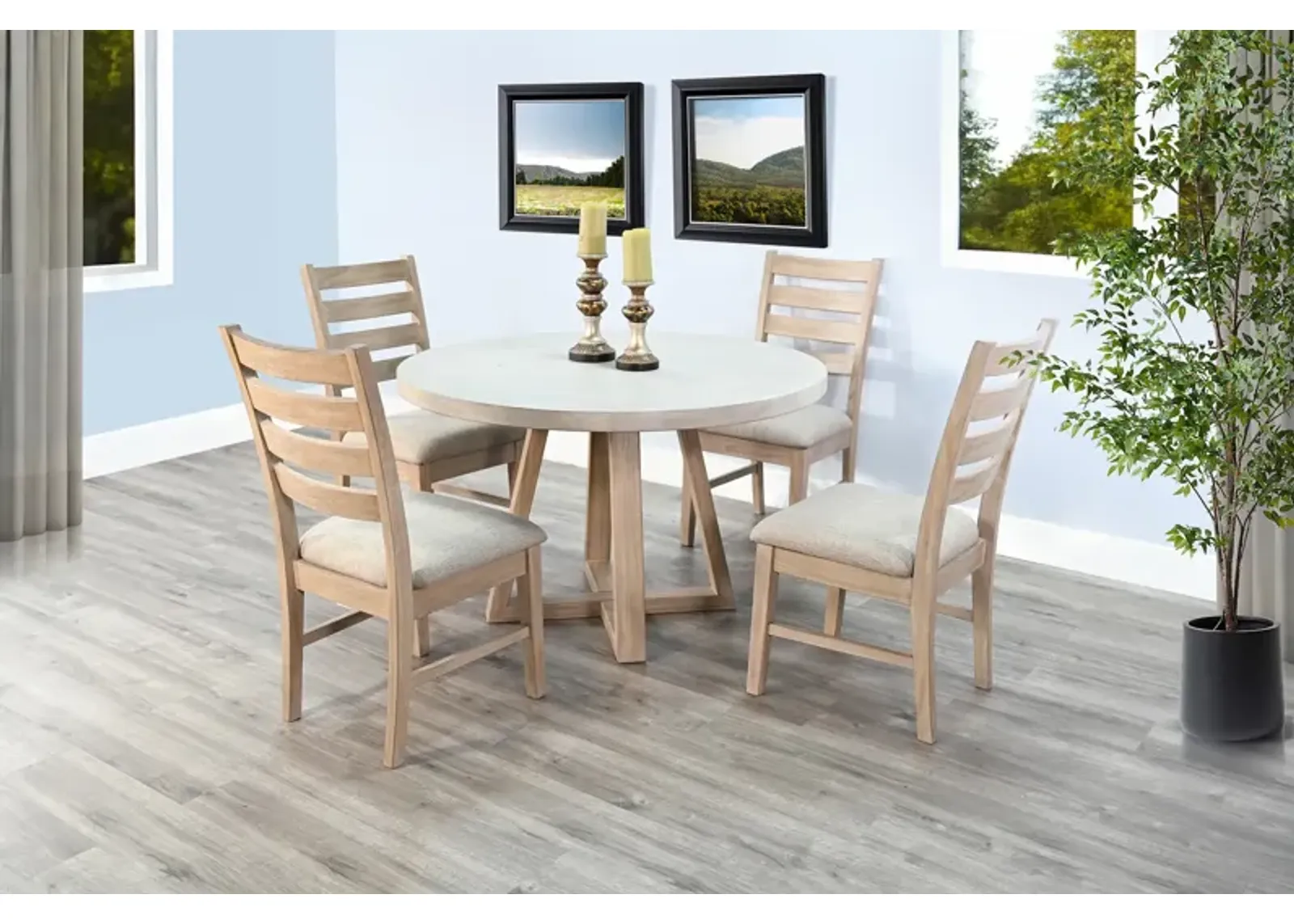 Rowan 48  Round Table With 4 Chairs