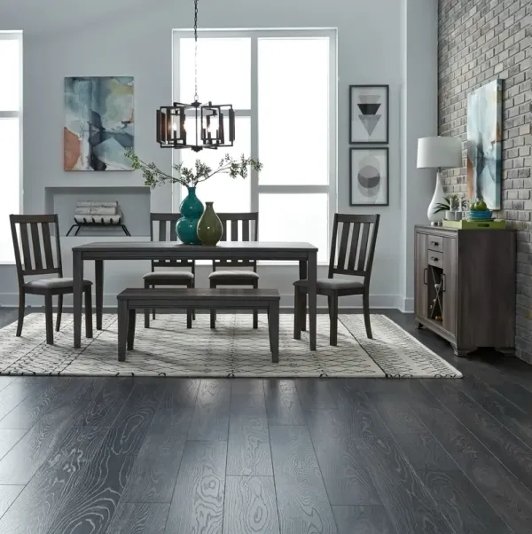 Tanners Creek Leg Table With 4 Chairs And Bench