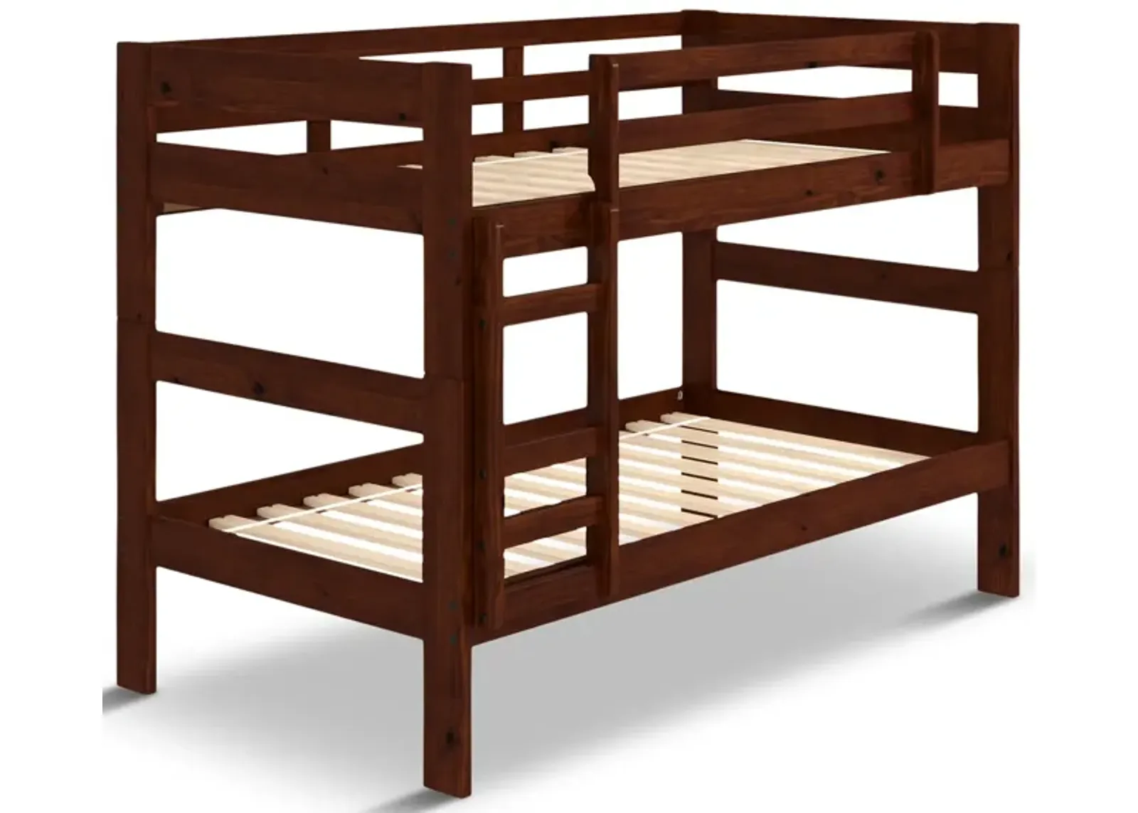 Zaven Twin Twin Bunk Bed - Chocolate