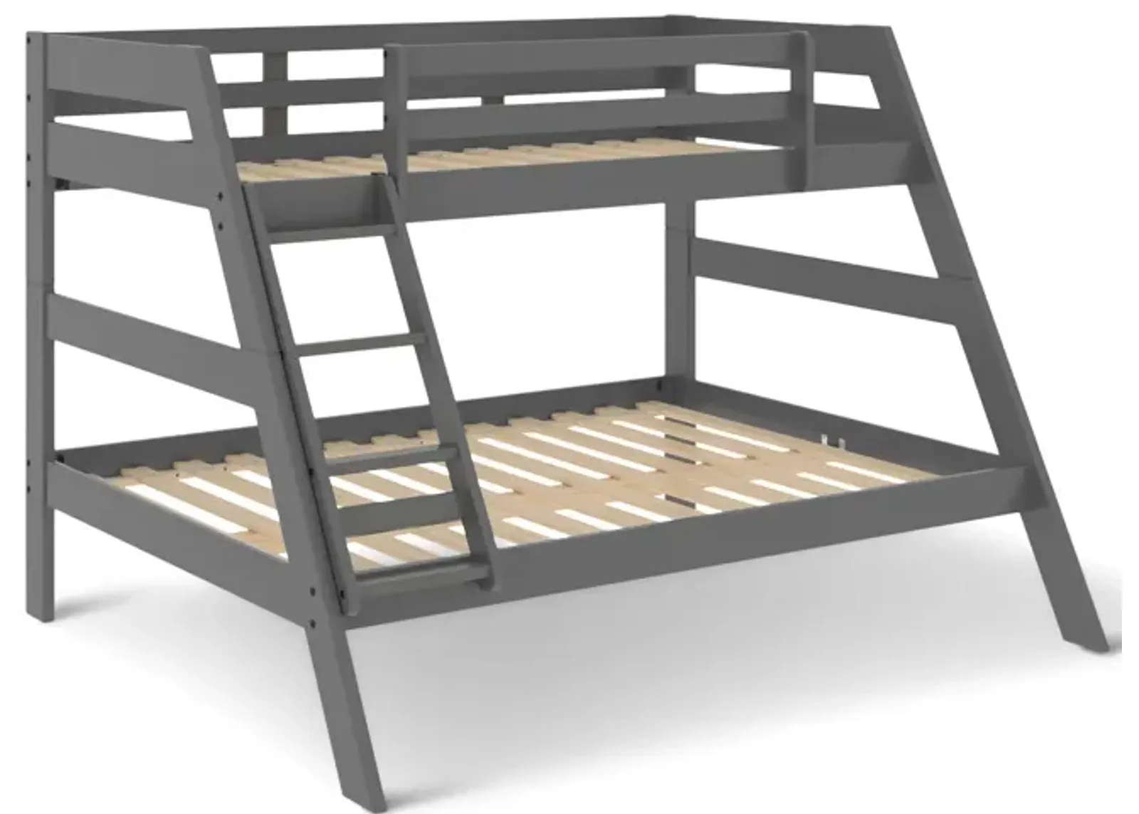 Zaven Twin Full Bunk Bed - Gray