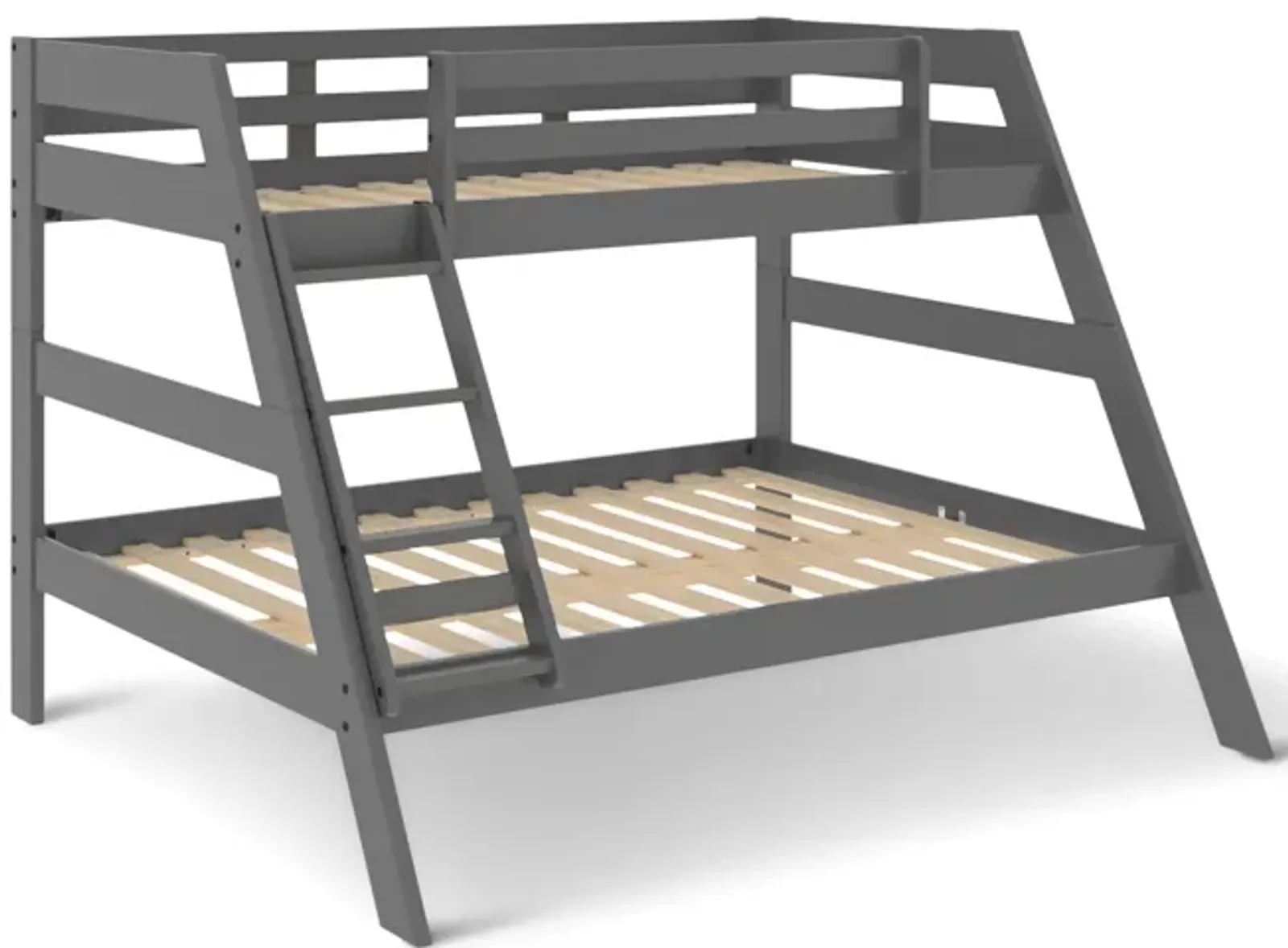 Zaven Twin Full Bunk Bed - Gray