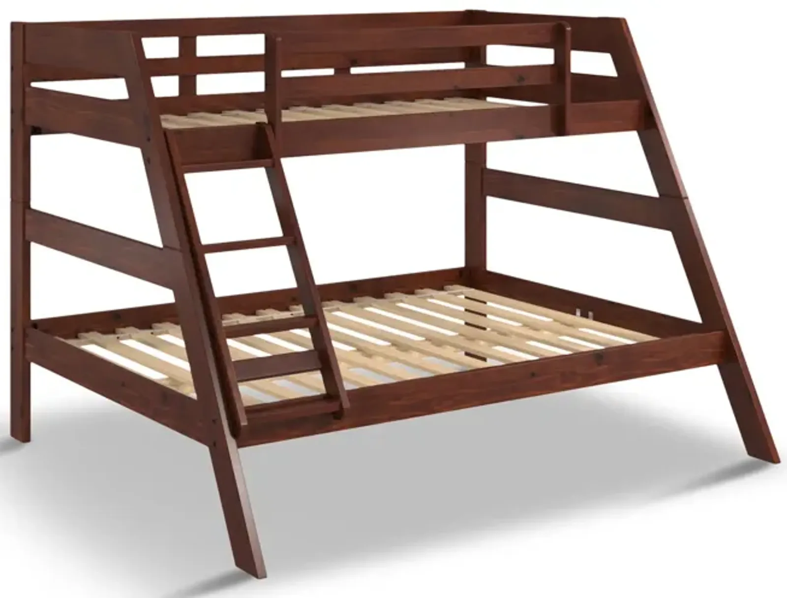 Zaven Twin Full Bunk Bed - Chocolate