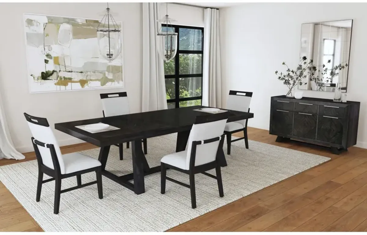 Transcend Dining Table With 4 Side Chairs