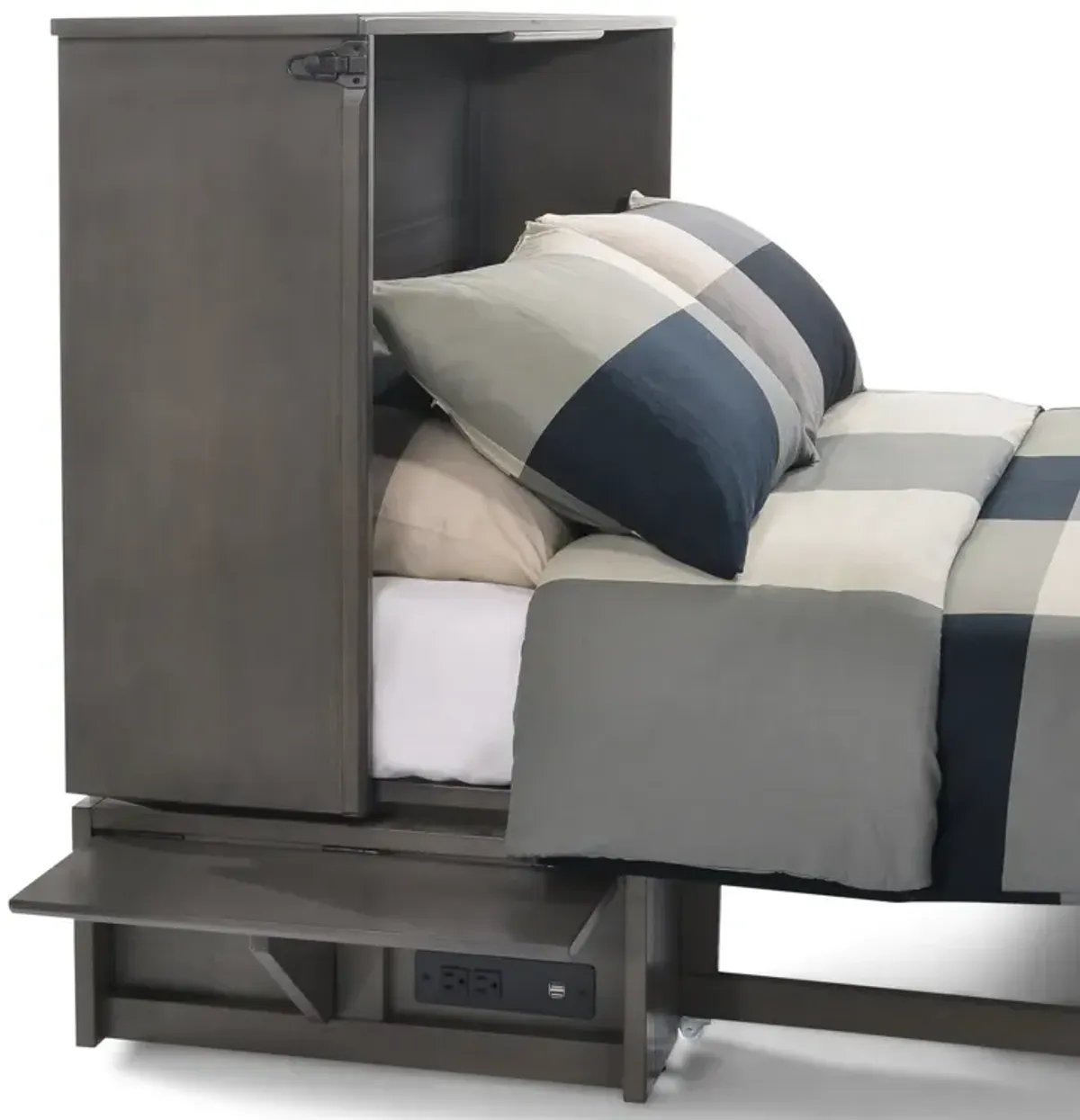 Sagebrush Queen Murphy Cabinet -  Stonewash