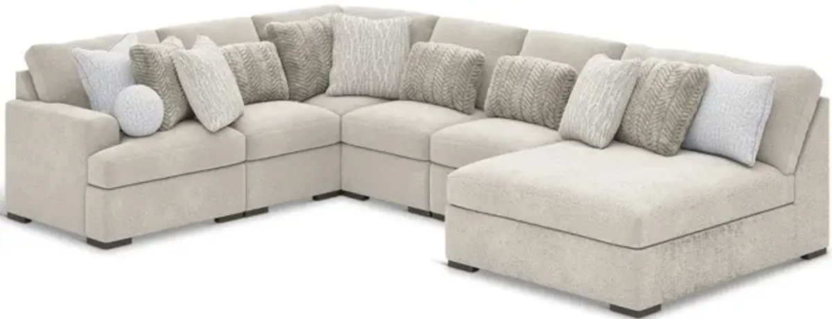 Polar 6 Piece Sectional - Right Facing Chaise