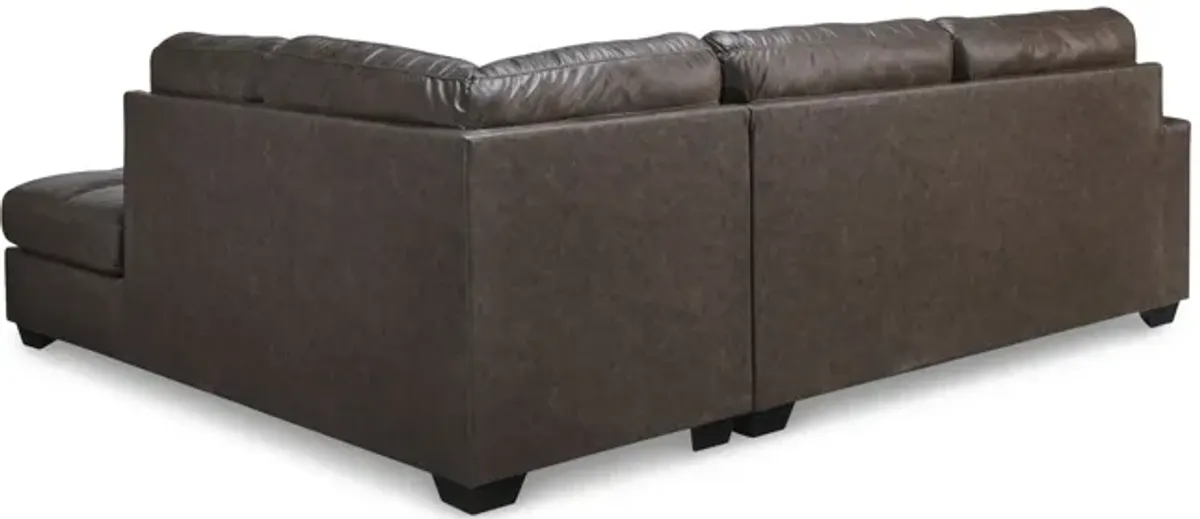 Harold Sectional with Right Chaise - Umber