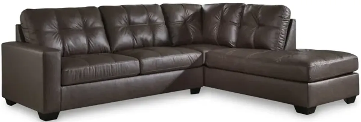 Harold Sectional with Right Chaise - Umber