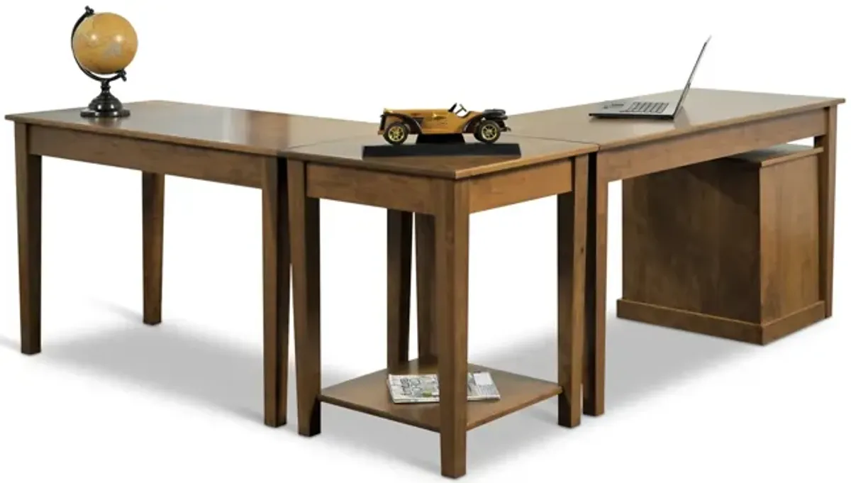 Lexington 60  Desk With Corner And 48  Desk Return